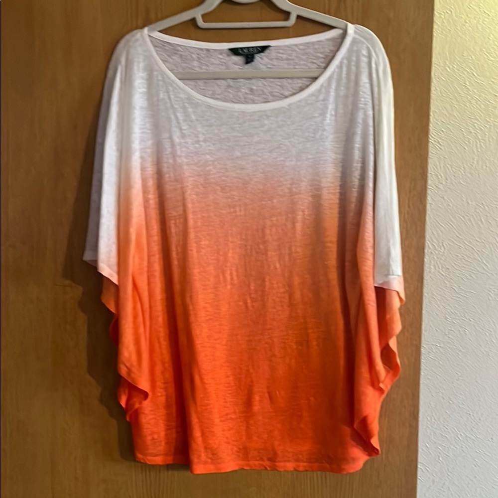 Women's Orange Ombre Top